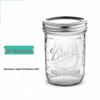 Seed Sprouting Glass Mason Jar with Stainless Steel Lid and Stand