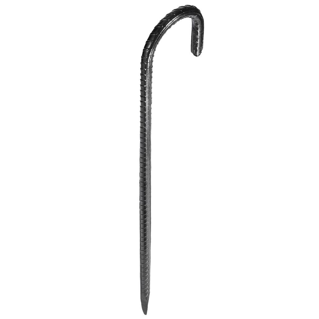 16-Inch 24 Pack Rebar Stakes Heavy Duty J Hook Galvanized Ground Anchors