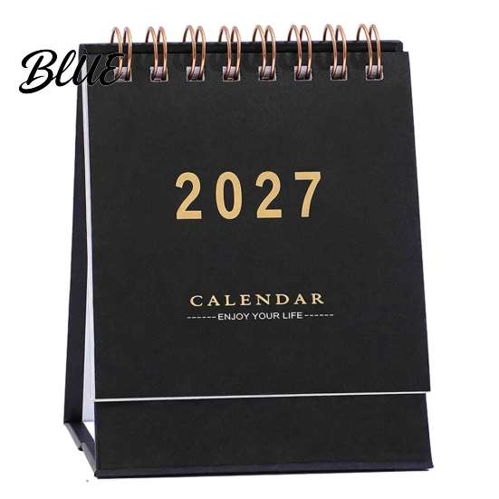 Personalized Office Desk with Gold Calendar Minimalist English Desktop Accessory 2027 Table Planner Modern Decoration