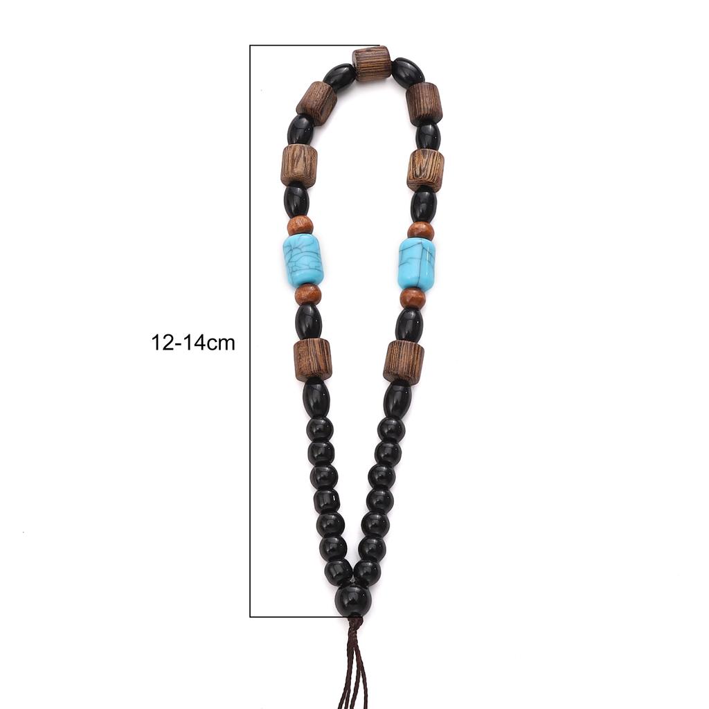 Manico con Corda per Appendere in Perline di Legno con Ali 12-14cm per Fai da Te Gioielli Artigianato Decorazione Accessori