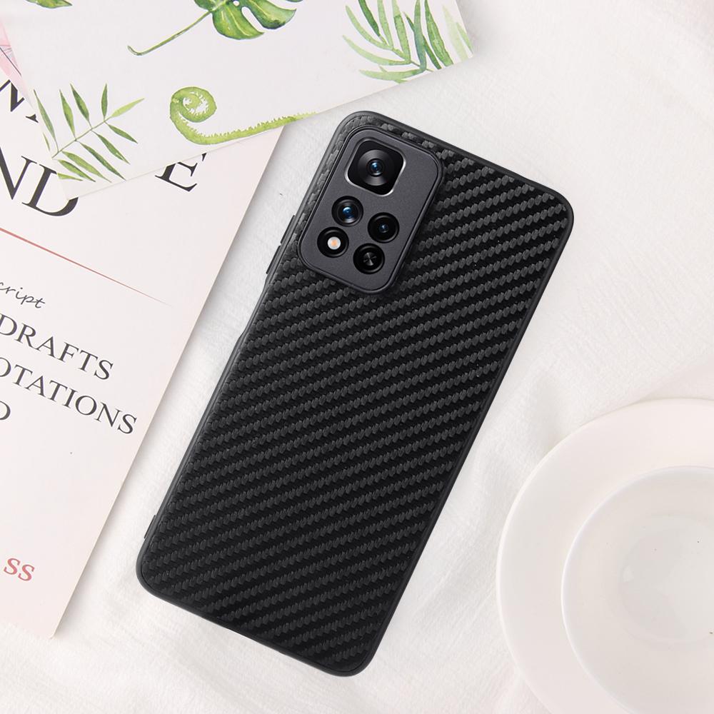 

For Xiaomi Redmi Note 11 Pro 5G (China) (MediaTek)/Note 11 Pro+ 5G PU Leather Coated TPU+PC Hybrid Phone Cover Anti-Drop Enhanced Corners Case Crocodile Texture