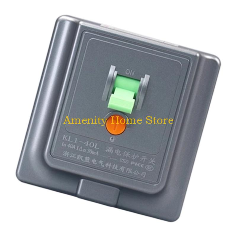 F26C 40A 86 Type Air Conditioner Leakage Protector Switches Leakage Special Protector For Water Heater Electrical Safety White