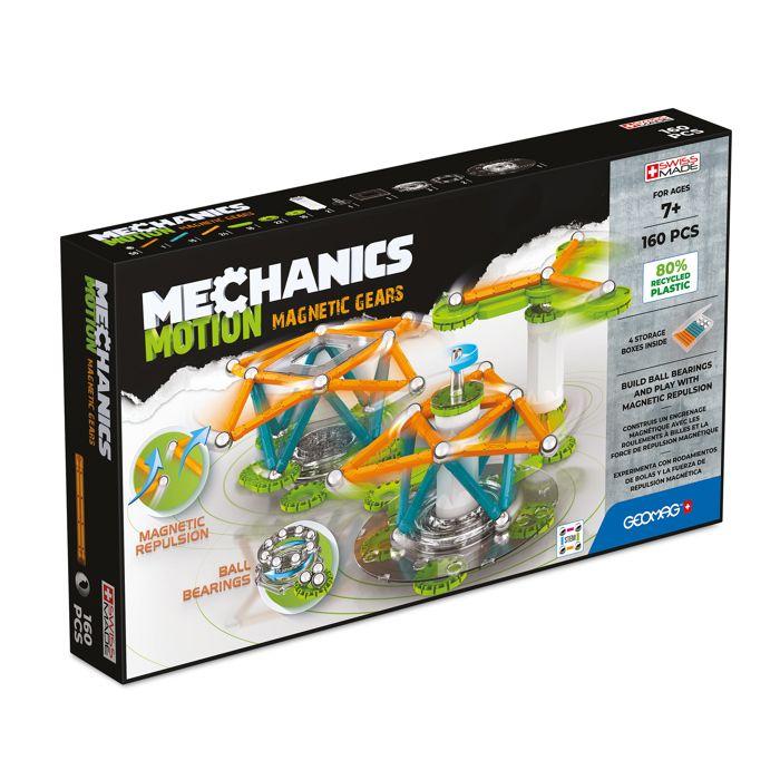 768 geomag mechanics motion recycled magnetic gears 160 pcs - jeux de construction magnétiques - jeux de construction - unisexe