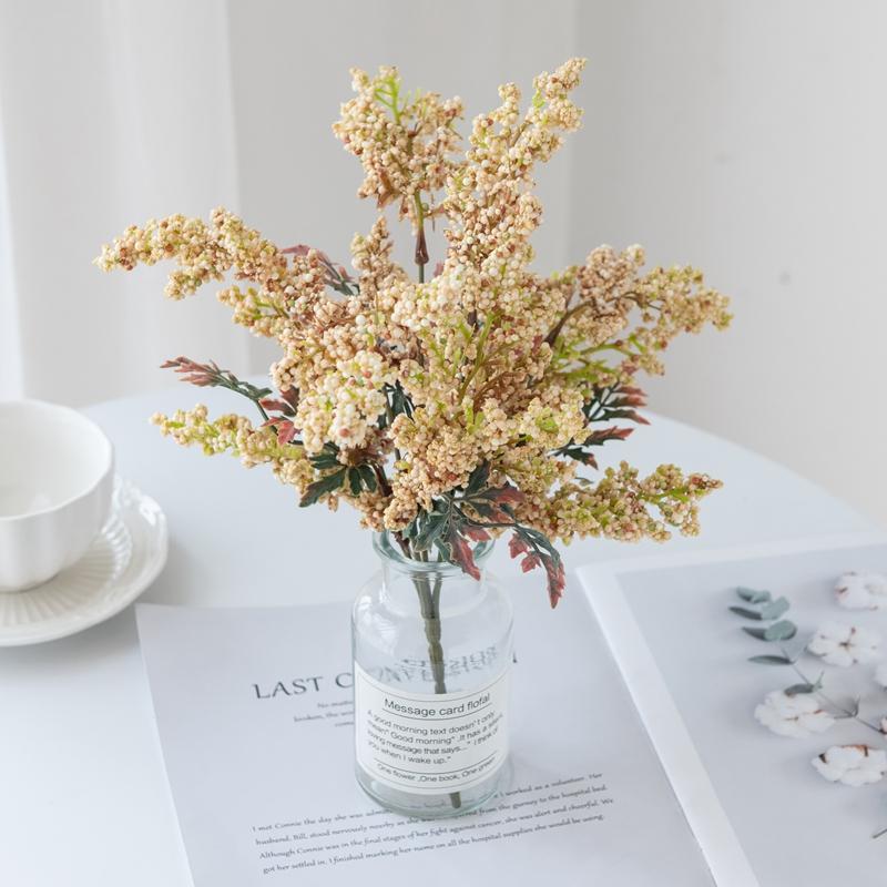 Artificial Flowers Fake Foam Gypsophila Pompon Vases for Home Decoration Christmas Garland Wedding Bridal Accessories Clearance