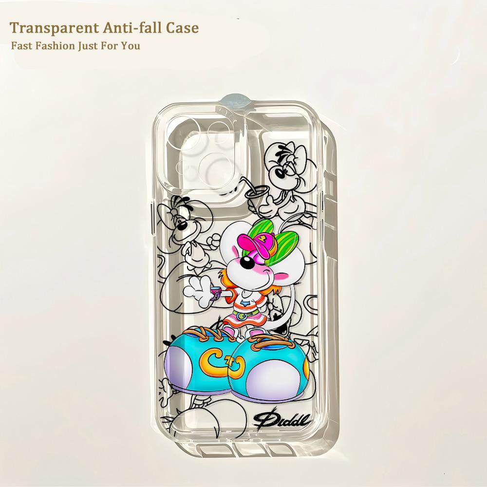 Coque de téléphone Cartoon Diddls Souris Pour Samsung Galaxy S26 S25 S24 S23 S22 S21 S20 FE Note20 Note10 Edge Plus Ultra Lite 5G Housse