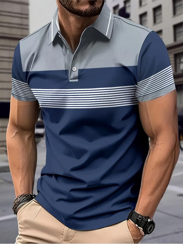 Men's Printed Casual Fashion Short-Sleeve Shirt