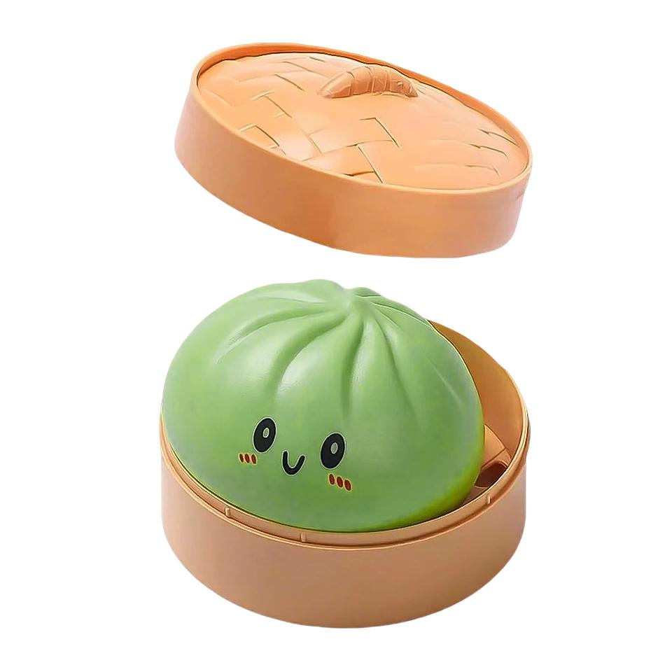 2026 Popular Colorful Simulated Dumpling  Squishy Relaxing Anxiety Antistress Venting Rebound Squeeze Reliever Toy Gift