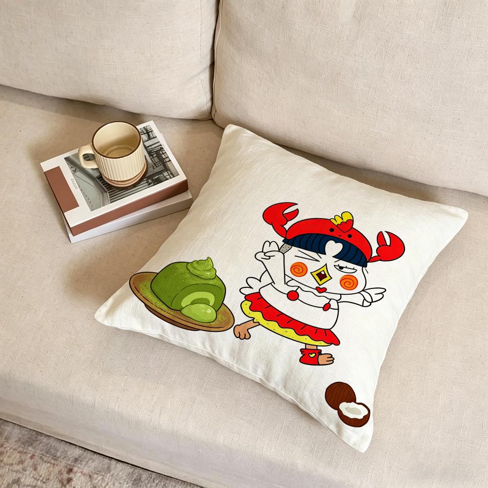 Samyang Buldak Chicken Ramen Cushion Cover Fabric Soft Furnishing,Pillowcase, Cushion Cover, Sofa Pillow, Home Decoration