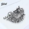 Animal Pin 1/4Pcs Retro Style Brooch Sparkling Rhinestones Inlaid Horse