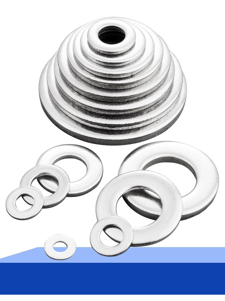 304 Stainless Steel Flat Washer M2-M27 - Thick and Thin Sizes