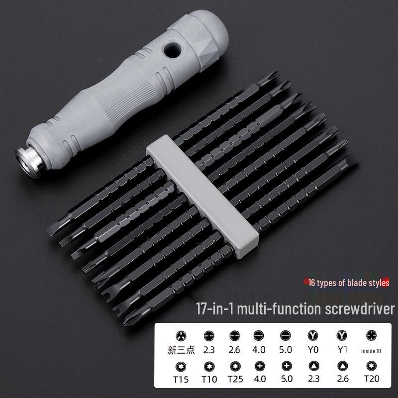 Multi-Function Small Screwdriver Set: Phillips, Torx, Triangle, Slotted, Double-Ended