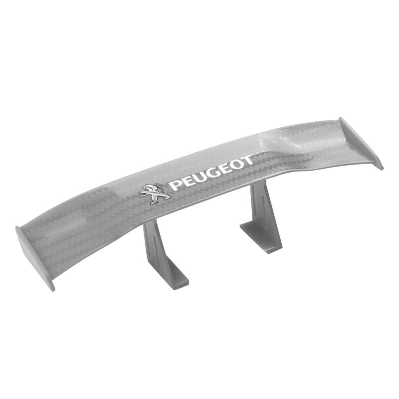 New Car Rear Mini Spoiler Wing Canard Tail Winglet ABS Carbon For Peugeot 206 207 208 306 307 308 508 106 107 108 2008 3008 5008