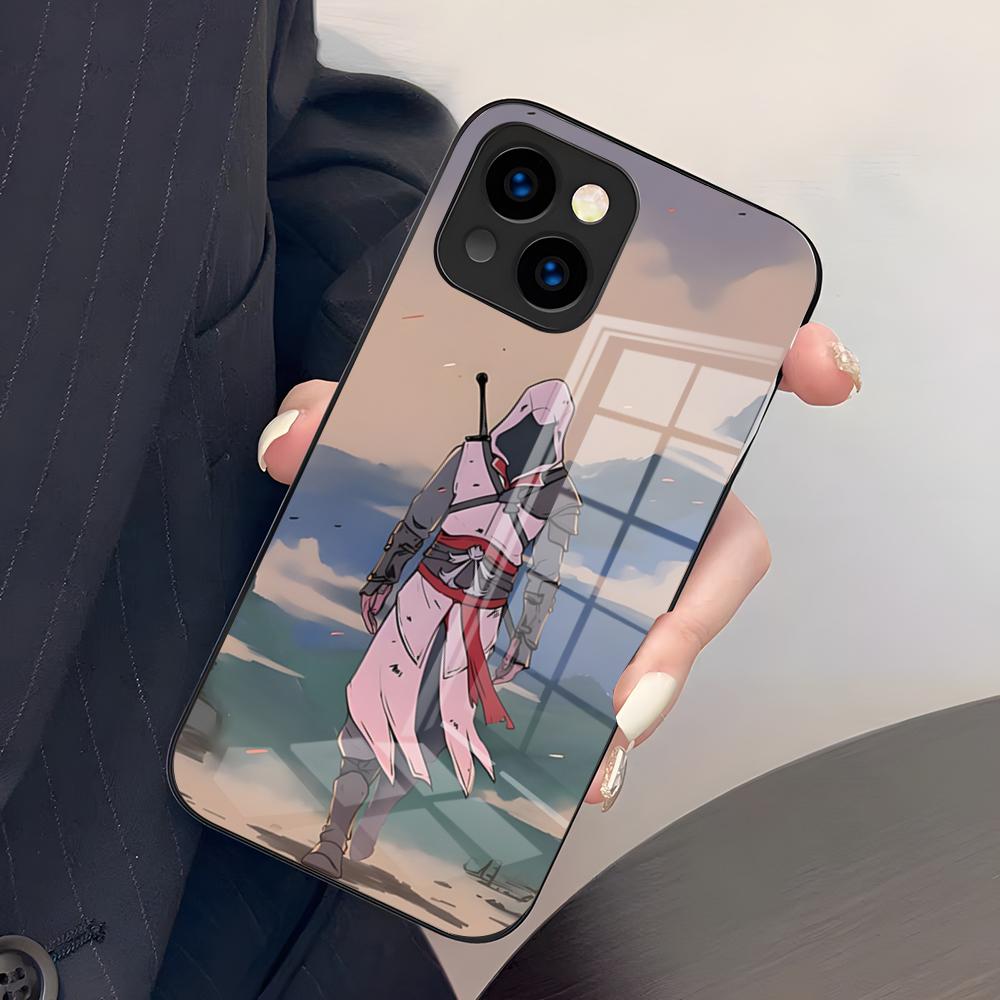 Чехол для телефона игры Assassins C-Creed Для IPhone 17 Pro Max 15 Pro 16 14 Plus 12 13 Mini 11 Pro Ударопрочный Стеклянный Чехол iPhone13 ProMax