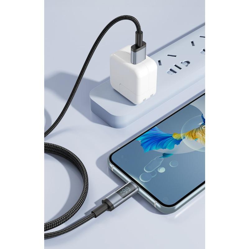 1PC Dual Fast Charging 100W Digital Data Cable Universal Android 66W Flash Charging Phone Charging Cable Type-C