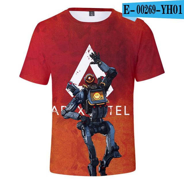 Kids T Shirt 3d Apex Legends Clothing Children Boys Girls Short Sleeve Tshirt Outerwear T -Shirt Children Clothe Tee 