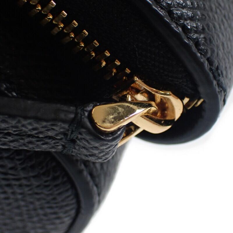 Dior S7431UBAE Shoulder Bag Black Leather Women