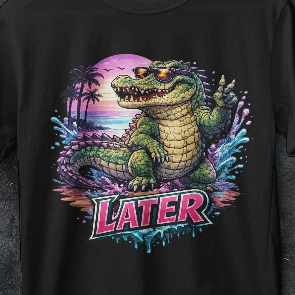 Later gator t shirt, Later Gator Alligator Summer, After A While Crocodile shirt, Funny Graphic Tees, Crocodile Shirt, After While