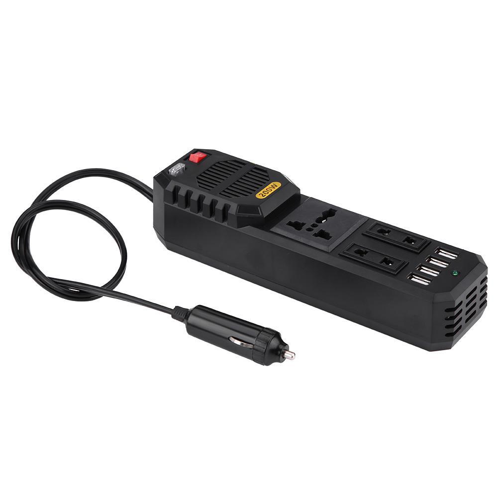 

200W DC 12V to AC 220V Car Power Inverter Converter Cigarette Lighter USB Charger Universal