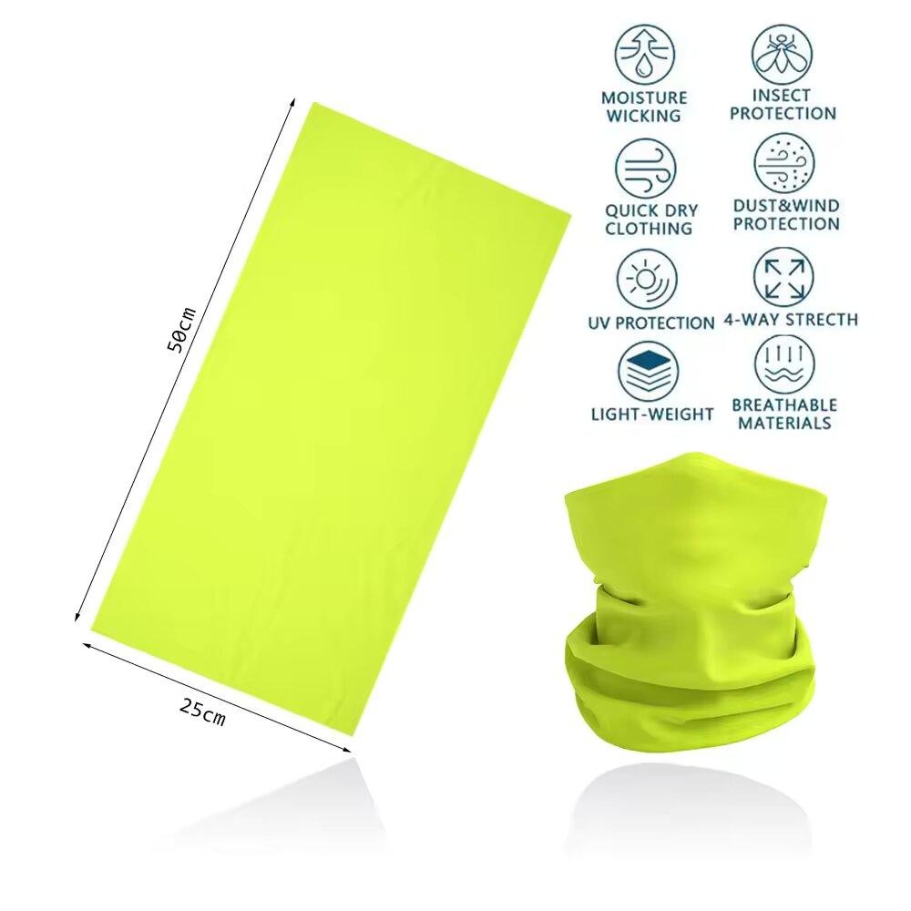 Breathabale Neck Gaiters for Men Women Dustproof Quickdry Solid HeadScarf for Hiking Cycling Fishing Face Shield Bandana