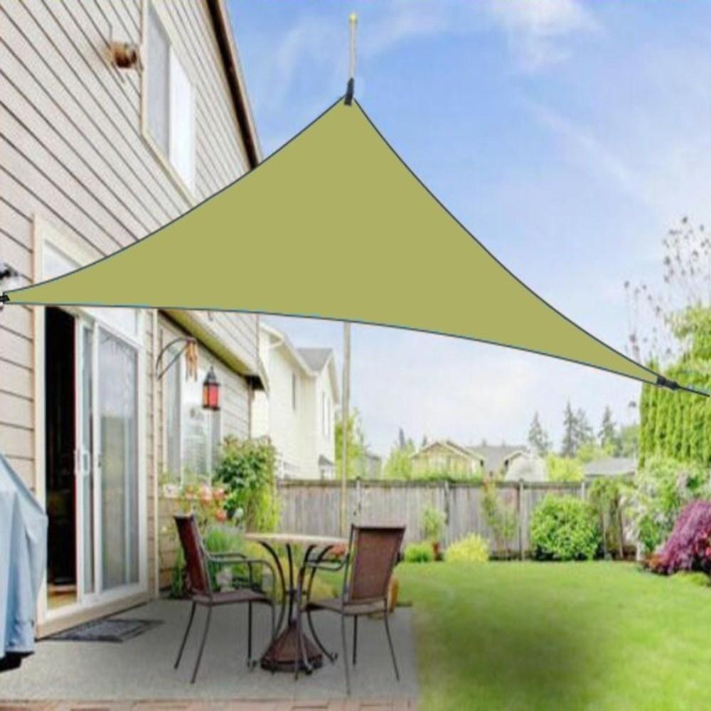 Triangle Triangle Sunshade With Ropes Outdoor Canopy Sun Protection Awning Shade Cloth  Pool Area