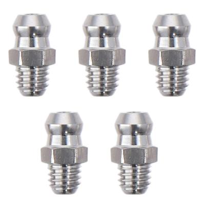 10 Stück Gerade Schmiernippel M6/M8/M10x1mm Hydraulischer Schmiernippel Edelstahl Zerk-Schmiernippel Düse für Mechanische Ausrüstung