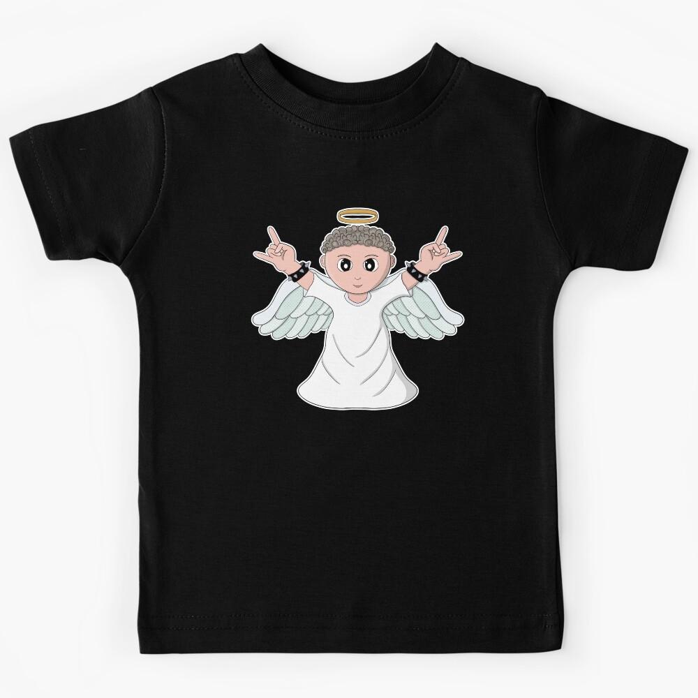 Heavy Music Loving Angel Kids T-Shirt 170