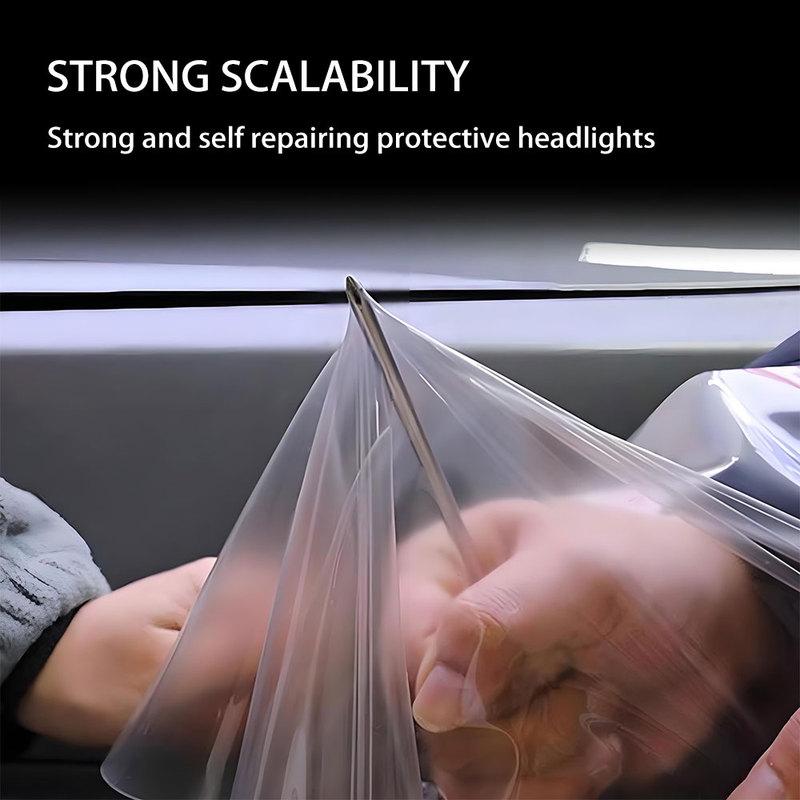 TPU Car Headlight Protective Film Clear Cover for Cars Motorcycles SUV UV Resistant Self-Healing Scratch Proof Auto Accessories