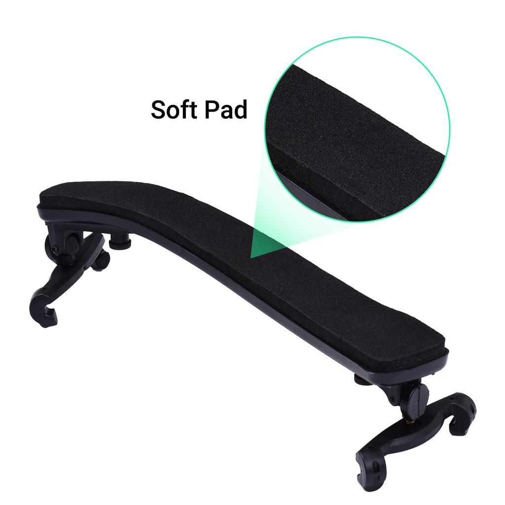 Violin Shoulder Rest Mute Strings Set Violin Part Replacement Kit for 3/4 4/4 Violins