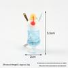 Mini Simulation Drink Cup Keychain Fake Juice Ice Cream Model Hanging Ornament Bag Pendant Decoration Car Keys Holder