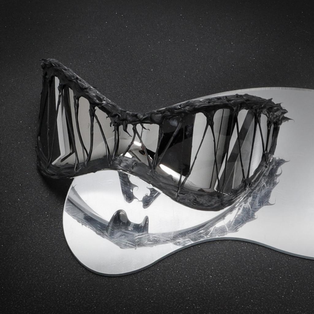 YK futuristic fashion big frame sunglasses personalized punk sports goggles festival party Epoxy sunglasses YK