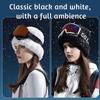 Stay Warm and Cozy with Our New Winter Ski Hat for Women - Thicker, Warmer and Windproof with Fleece Lining and Rabbit Fur Cuff