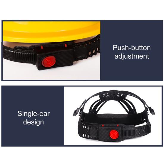 Construction Helmet 6-Point Ratchet Suspension Safety Hard Cap Impact-Resistant Helmet for Work Home Head Protection