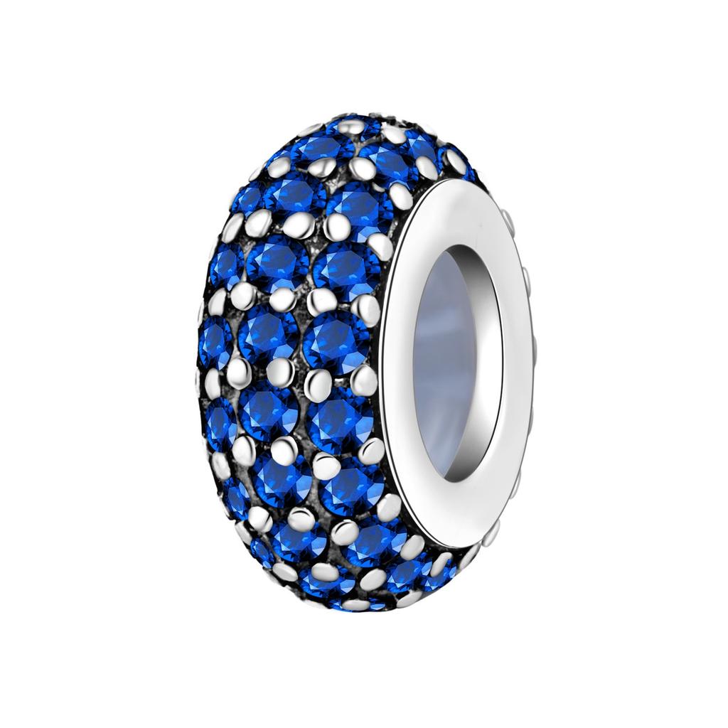 Minimalist Sparkling Bead Spacer Positioning Buckle Charm Pendant Beads Diy Jewelry Bracelet Accessories Copper