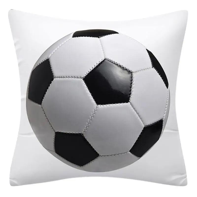 Sports Rugby Football Basketball Pillowcase Decoration Square Cushion Cover