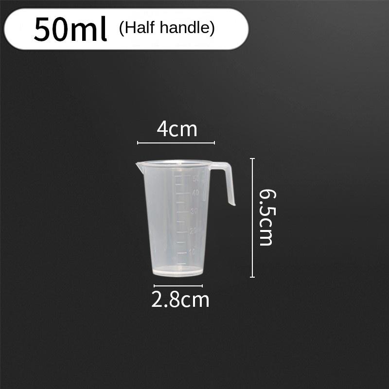 Thickened Pp Plastic Measuring Cup with Handle Transparent Graduated Cup Beaker Milliliter Cup Measuring Cup