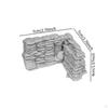 1:35 Scale Sandbag Wall Model Scenery Sand Bag Set Collectible Pretend Play Toy Realistic Layout