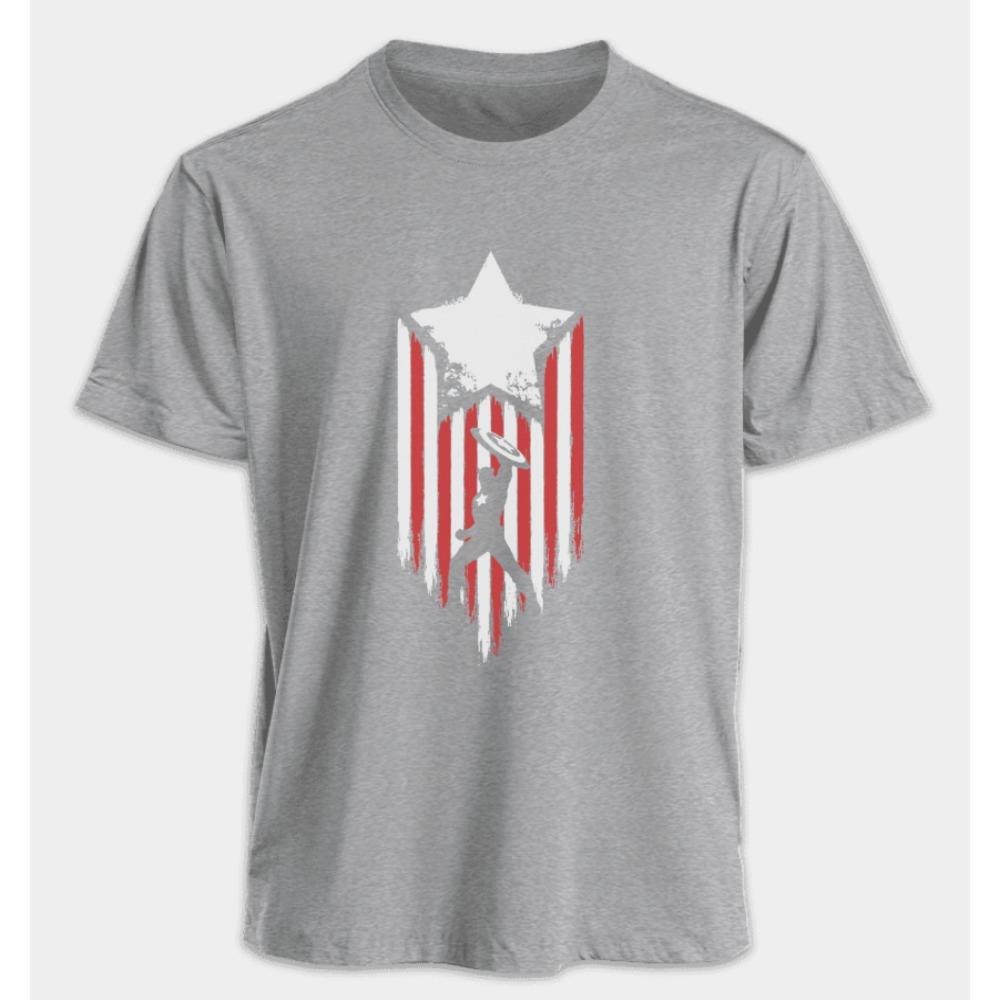 men's and women's T-shirts Captain America Summer Spring and Autumn new classic oversized sporty punk short-sleeved