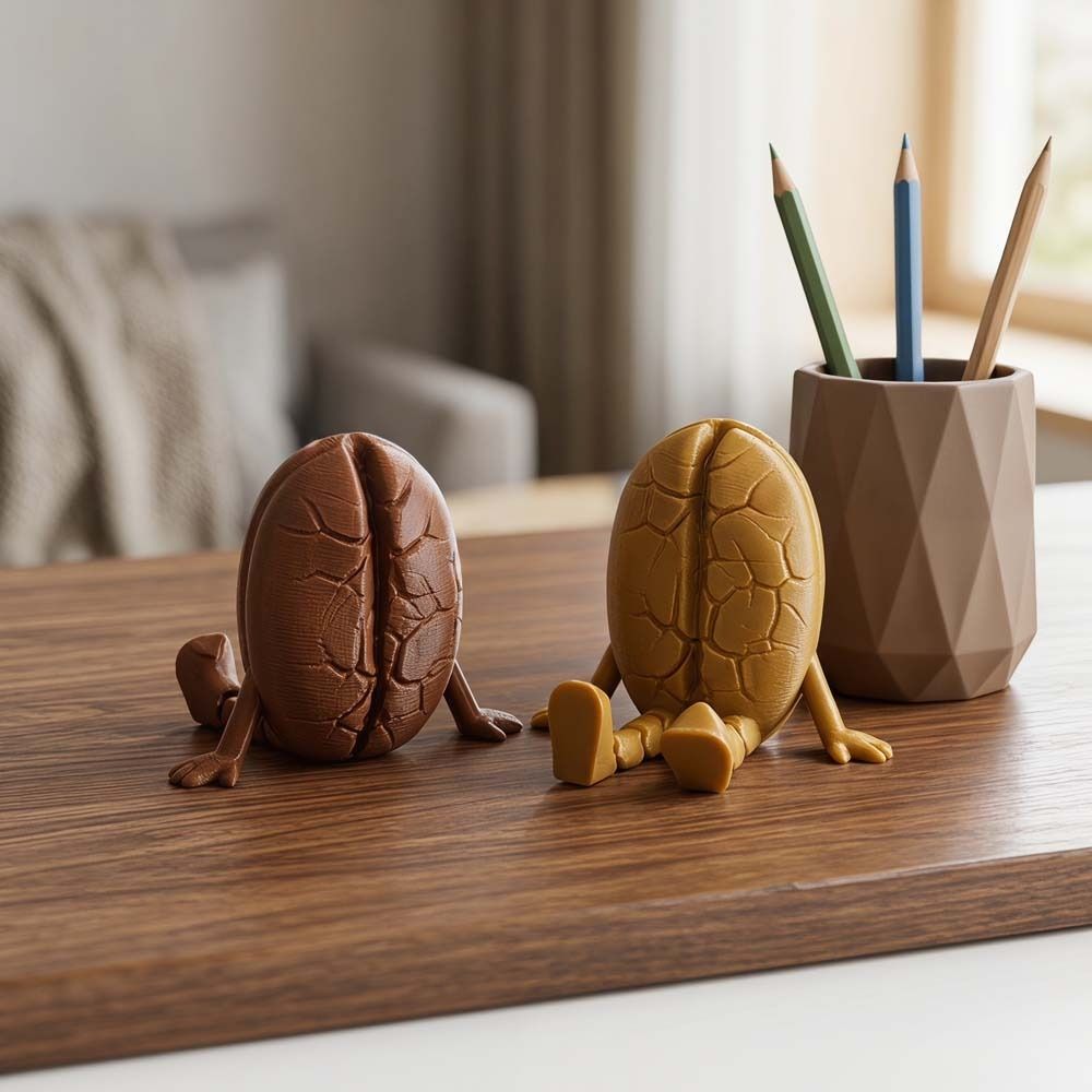 Mocha pot Coffee cup Ornament Funny Home Decorations Coffee Bean Ornaments Office