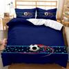 10% Polyester Beding Set Home Textile House De Couete Fotbal Soft Duvet Cover Sets for Boy Quen Ful Twin Single Sized Dimensions Bedrom