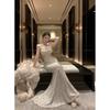 Sexy Pure Desire Sequin Dress Waist Dress Heavy Industry Dinner Dress Engagement Dress