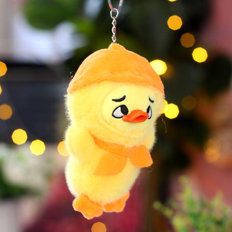 Creative Cartoon Annoyed Duck Plush Toy Pendant - Little Duck Bag Charm