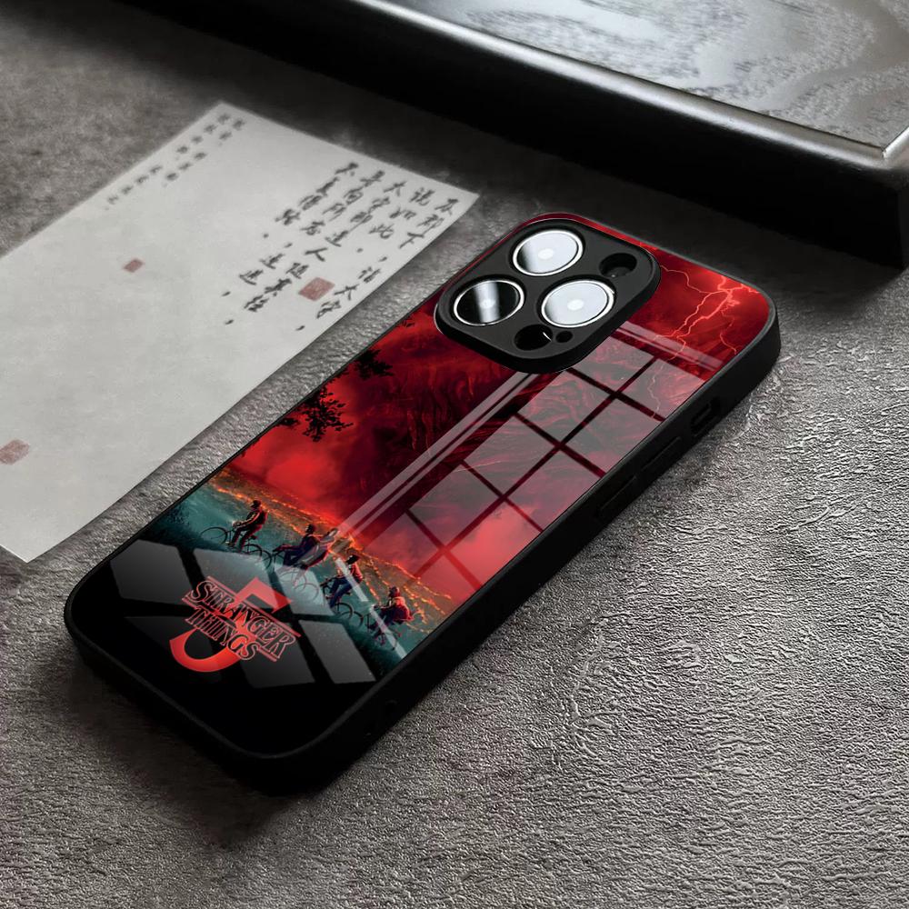 Strange Monsters TV Play Phone Case For IPhone 17 Pro Max 15 14 Pro 12 11 13 Mini X XR XS 16 Plus SE Glass Cover