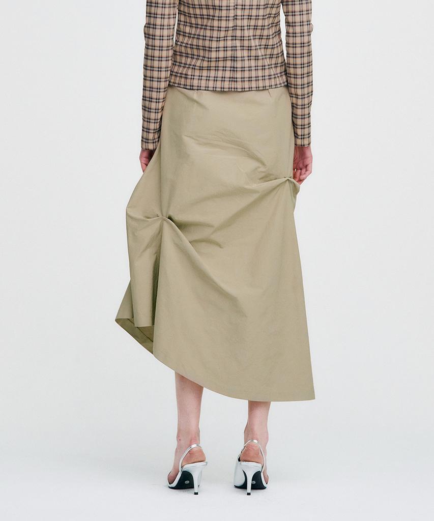 Kimjisu Dozi - Pinched Long Skirt _ Beige