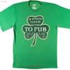 St Patricks Day If Found Please Return To Pub Green Cotton T Shirt Vintage Washed Graphic Comfortable Top For Everyday Wear