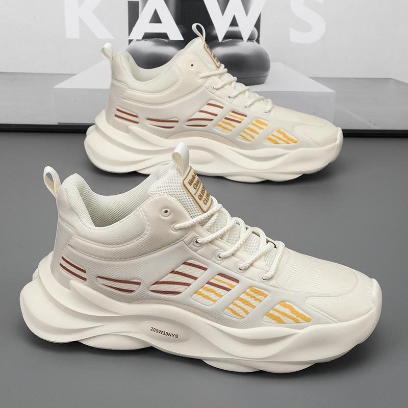 Men's shoes autumn and winter new versatile high-top sports shoes men's trend casual heightening dad trendy shoes