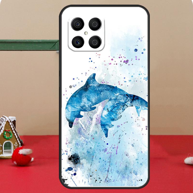 

Чехол с дельфином для Honor Magic 8 7 6 Pro Honor 200 400 70 90 Lite X8c X8b X9a X9b X9c X9d Win RT Coque Honor 400 Lite
