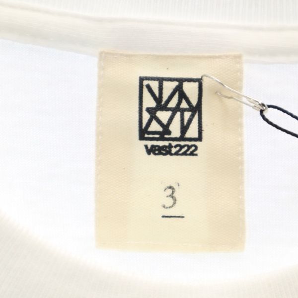 Unused VAST222 19ss Made In Japan Print Long Sleeve Sweat Trainer 3 White Men's Used