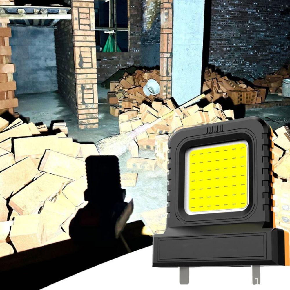 Adjustable Interface Battery Powered Light Wide Beam LED Work Light Emergency Light  Hiking