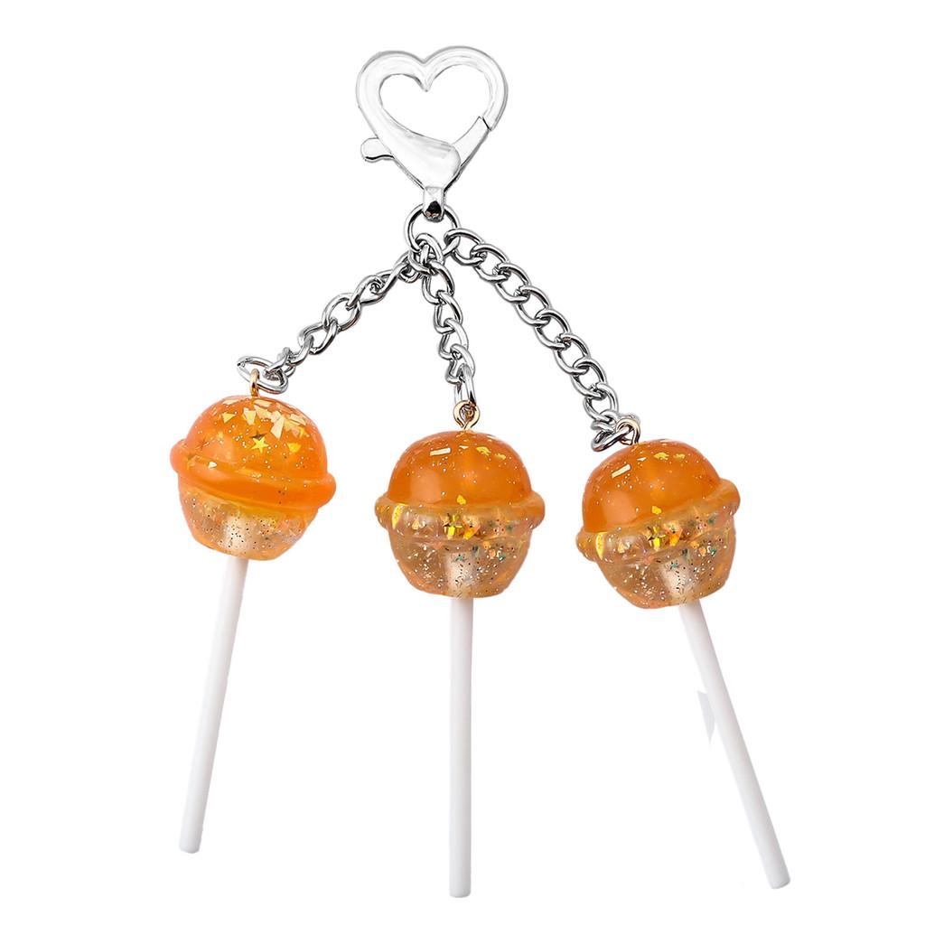 Cute Lollipop Shape Car Bag Pendant With Zinc Alloy For Gifts And Decorations
