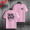 Unisex  Unisex Fashion Graphic Tshirt With Skateboard Theme Desgin Pure Cotton Short Sleeve Casual Tshirt Perfect For Sports Wear